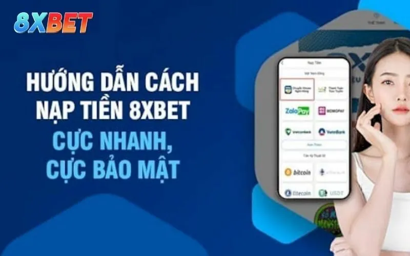 Hướng dẫn chi tiết nạp tiền 8xbet